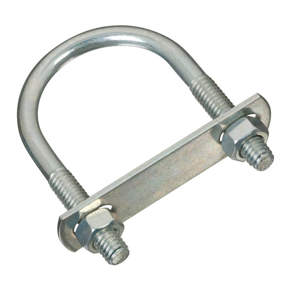 National Hardware Round U-Bolt, 5/16 in, 1-3/4 in Wd, 3 in Ht, Zinc Plated N222-141 - main